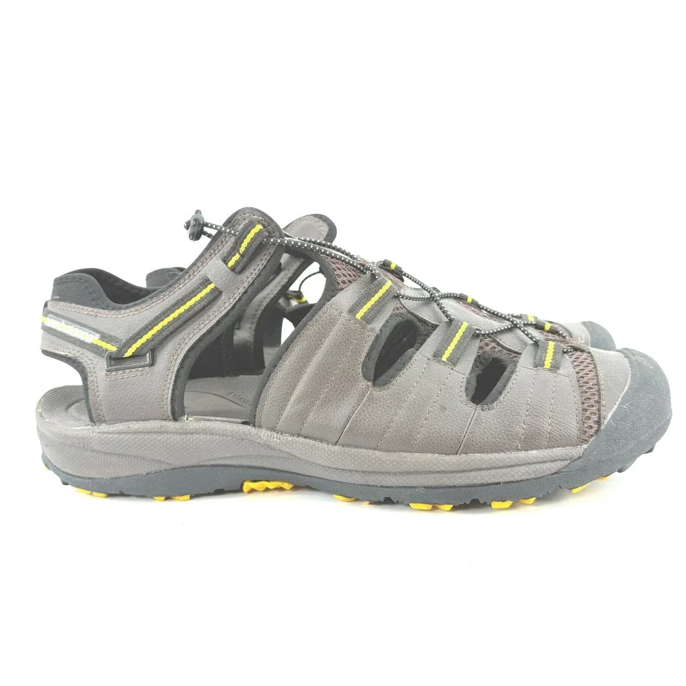 New Balance M2040BR Sandals Mens 15W Brown Closed Toe Hiking Trail Bungee